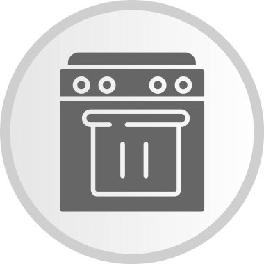 Gaz Fırını Kabartma Çemberi Gri Simge