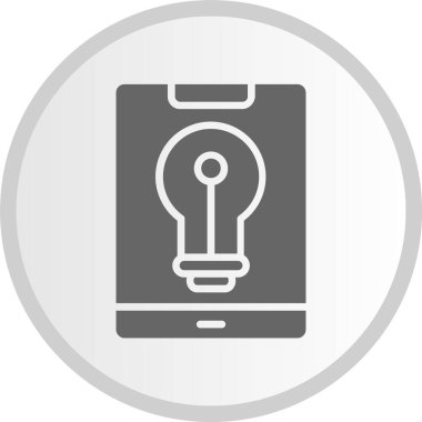 Akıllı Işık Kabartma Çemberi Gri Simgesi