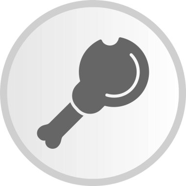 Tavuk Bacağı Kabartma Çemberi Gri Simge