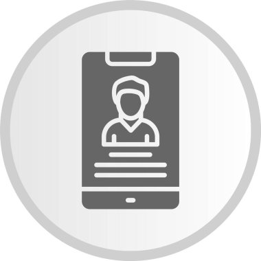 Gri Çember Simgesi Profili