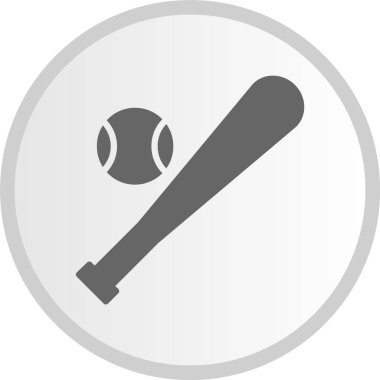 Beyzbol Çemberi Gri Simgesi