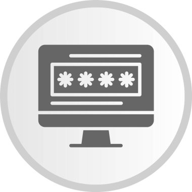 Parola Gri Çember Simgesi