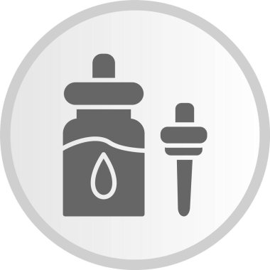 Güzellik Serumu Kabartma Çemberi Gri Simge