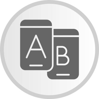 Kas Testi Gri Çember Simgesi