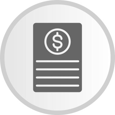 Kredi Kabartma Çemberi Gri Simgesi