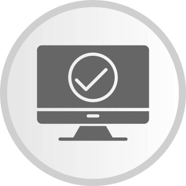 Gri Çember Simgesi Denetiliyor