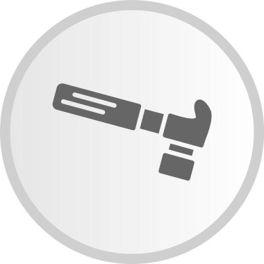 Çekiç Kabartma Çemberi Gri Simgesi