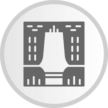 Perdeler Gri Çember Simgesi