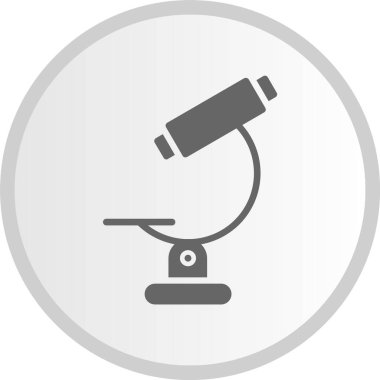 Mikroskop Gri Çember Simgesi