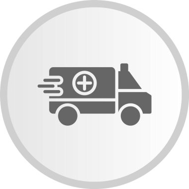 Ambulans Gri Çember Simgesi