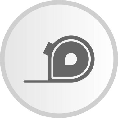 Teyp Kabartma Çemberi Gri Simgesi