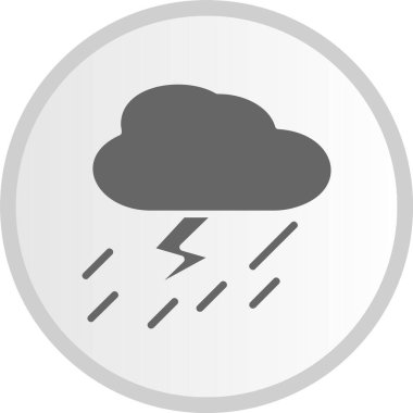 Fırtına Kabartma Çemberi Gri Simgesi