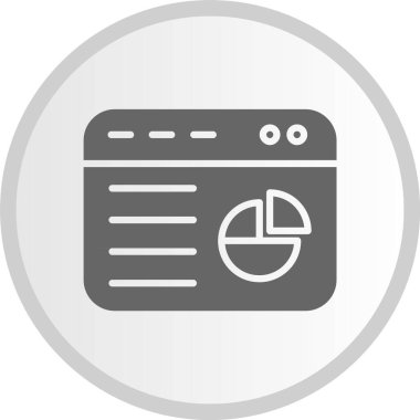 Gösterge Paneli Gri Çember Simgesi