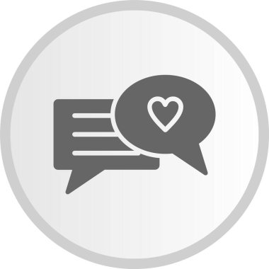 Chat Gri Çember Simgesi