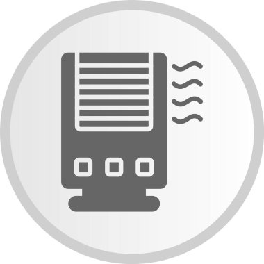 Hava Temizleyici Kabartma Çemberi Gri Simge