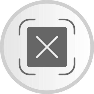 Çapraz Kabartma Çemberi Gri Simgesi