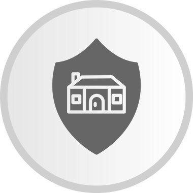 Özellik Sigortası Kabartma Çemberi Gri Simgesi