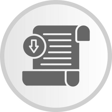 Gri Çember Simgesi Faturası