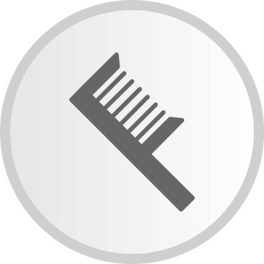 Tarak Kabartma Çemberi Gri Simgesi