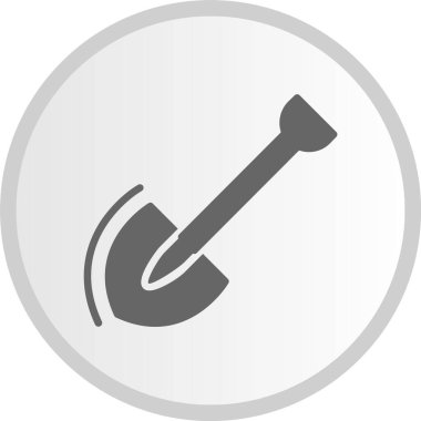 Kürek Kabartma Çemberi Gri Simgesi