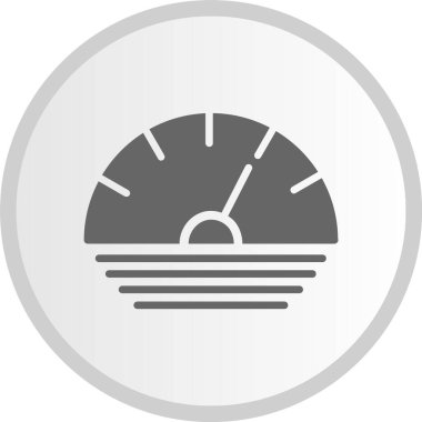 Speedo Metre Gri Çember Simgesi