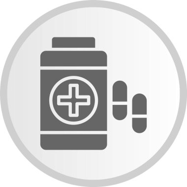 Medicene Gri Çember Simgesi