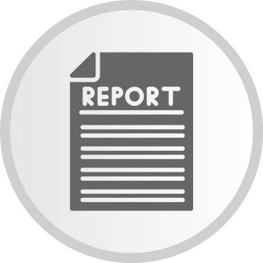 Kabartma Çemberi Gri Simgesi Raporu