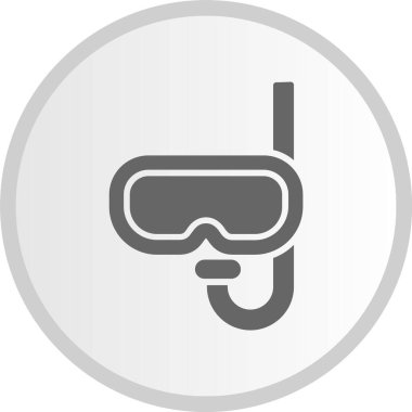 Şnorkel Gri Çember Simgesi