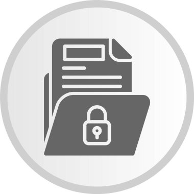 Dizin Kabartma Çemberi Gri Simgesi