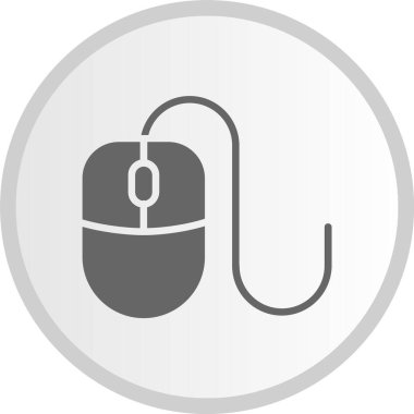 Fare Kabartması Çember Gri Simge