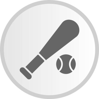 Beyzbol Çemberi Gri Simgesi