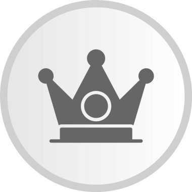 Crown Gri Çember Simgesi