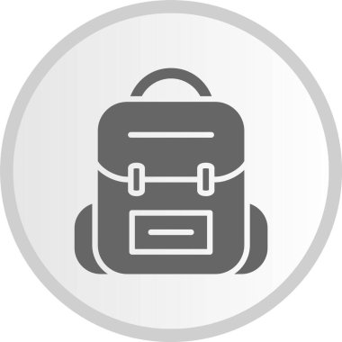 Sırt çantası Gri Çember Simgesi