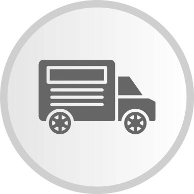 Kamyon Gri Çember Simgesi