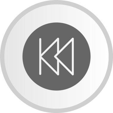 Hızlı Ters Kabartma Çemberi Gri Simgesi