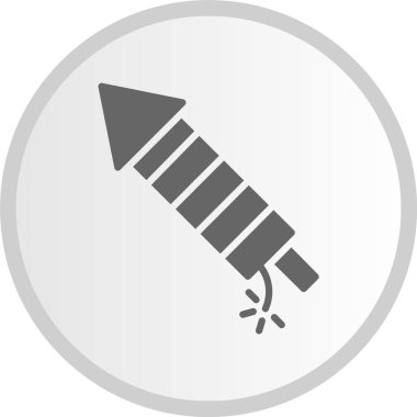 Havai fişekler Gri Çember Simgesi