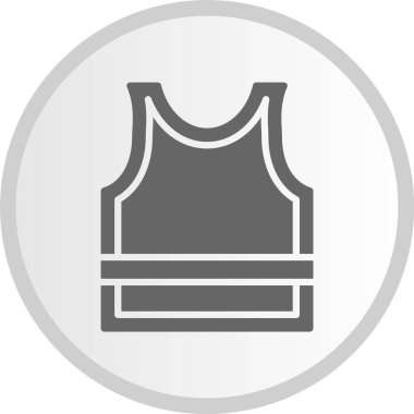 Kolsuz Kabartma Çember Gri Simge