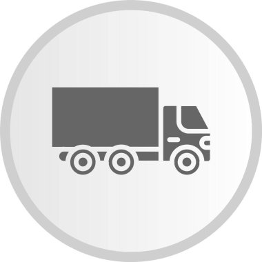 Kamyon Gri Çember Simgesi