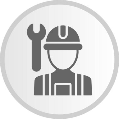 Mekanik Kabartma Çemberi Gri Simge