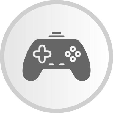 Oyun Pad Kabartma Çemberi Gri Simgesi