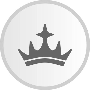 Crown Gri Çember Simgesi