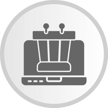 Siyaset Bilimi Sembolü Gri Çember Simgesi