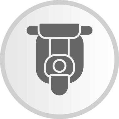 Motosiklet Gri Çember Simgesi