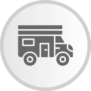 Van Glyph Çemberi Gri Simgesi