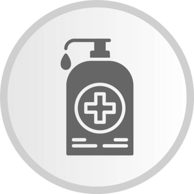 Temizleyici Kabartma Çemberi Gri Simge