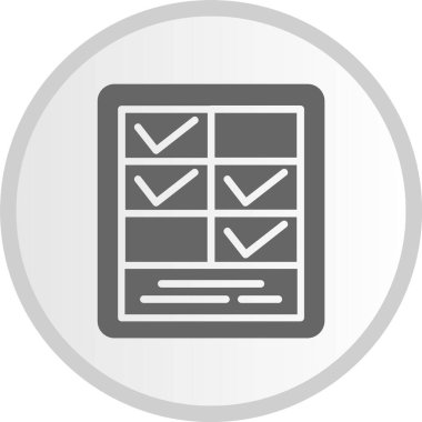 Planlayıcı Kabartma Çemberi Gri Simgesi