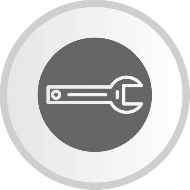 Kabartma Çemberi Gri Simgesi