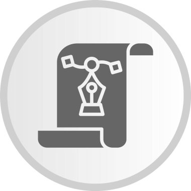 Vektör Tasarımı Gri Çember Simgesi