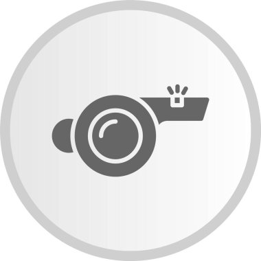 Çember Gri Simgeyi Islık Çemberi