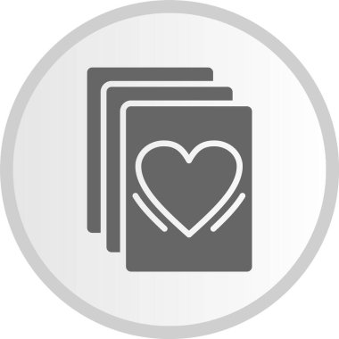 Kağıt Kabartma Çember Gri Simge